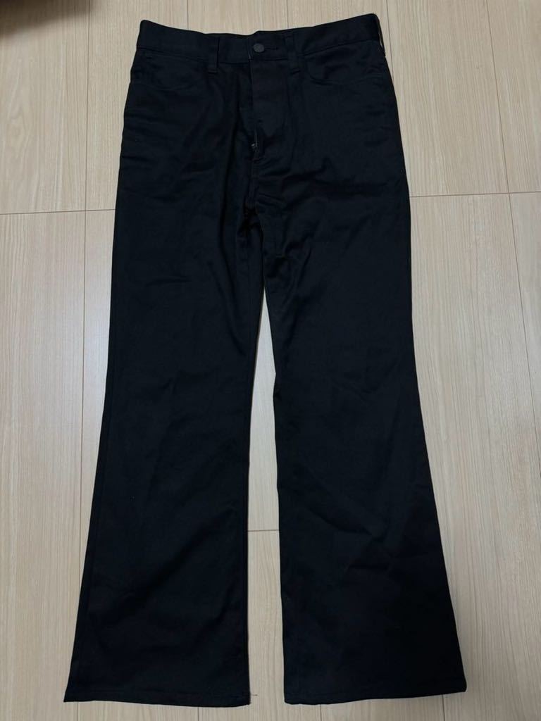 LAD MUSICIAN スリムフレアパンツ 2221-503 21aw ブラック 42