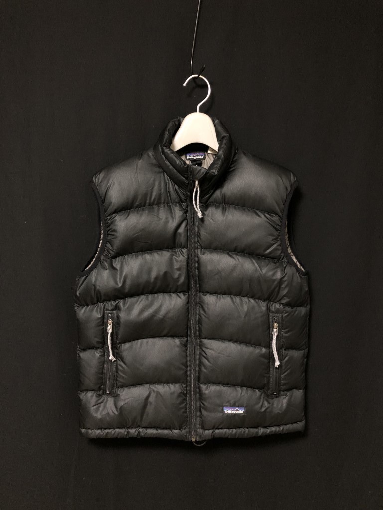 ◆patagonia パタゴニア ホワイトグースダウンベスト ダウン85％　レディースM ブラック