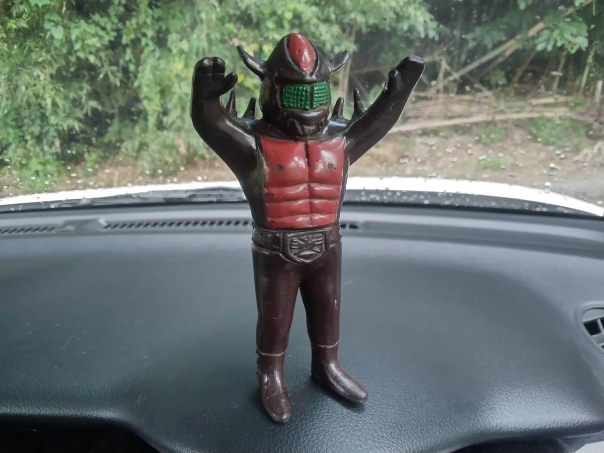 当時物 ポピー 仮面ライダー ベアコンガー ソフビ 足裏刻印 
