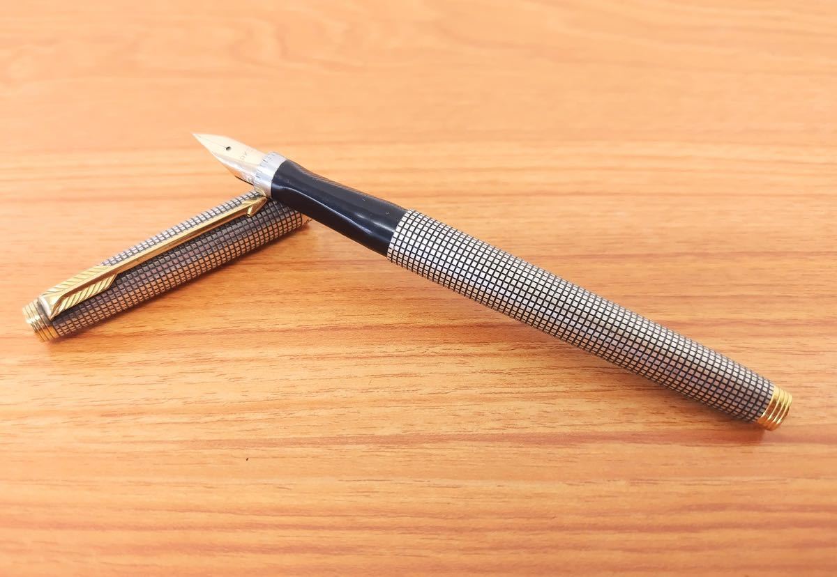 PARKER パーカー 万年筆 STERLING SILVER スターリングシルバー ペン先 14K文房具 MADE IN USA