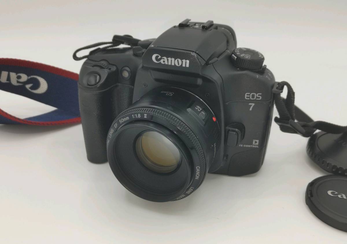Canon EOS 7 + Canon EF 50mm 1:1.8 II フィルムカメラ レンズ セット