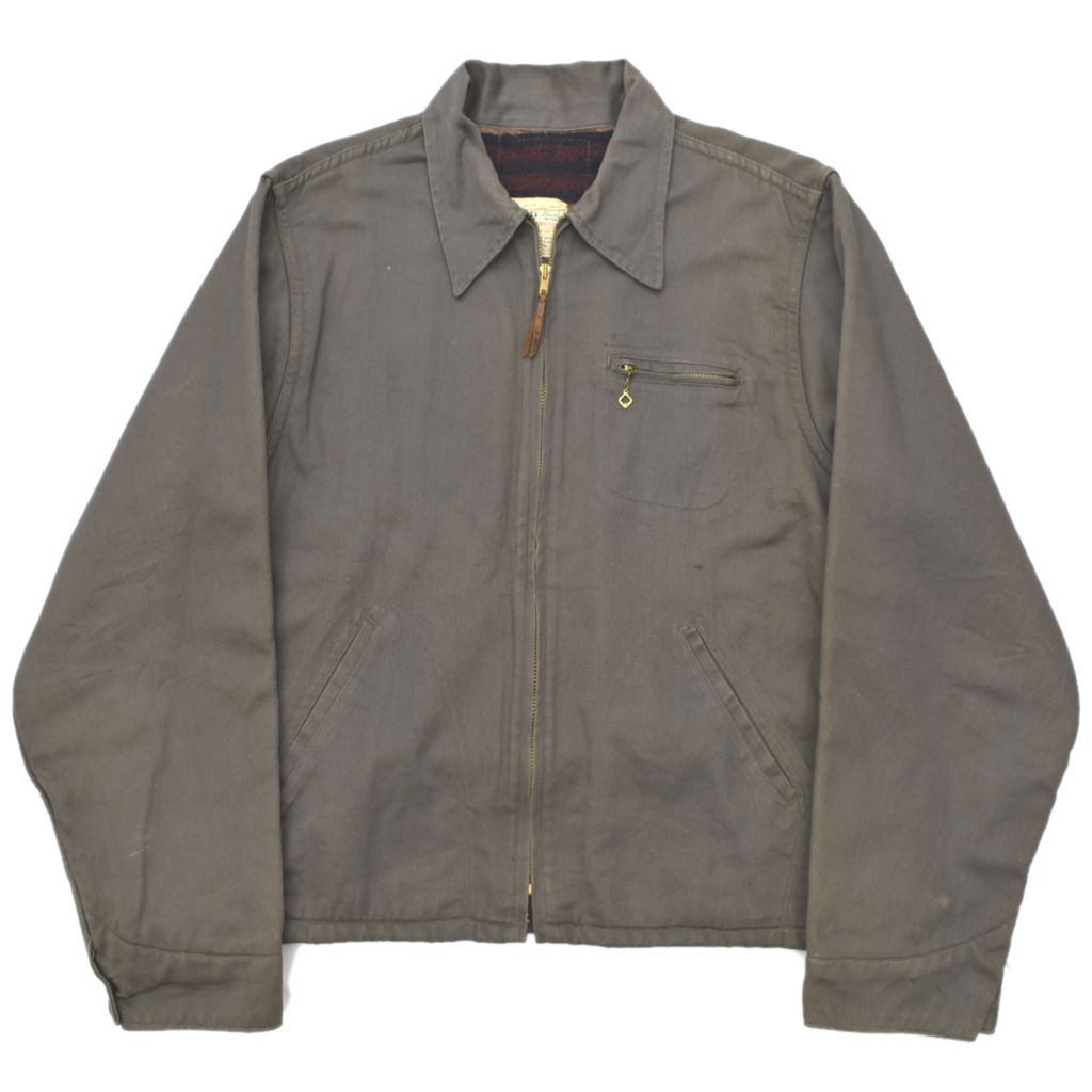 貴重 50s VINTAGE BLUE TOP ワークジャケット コットンツイル TROY