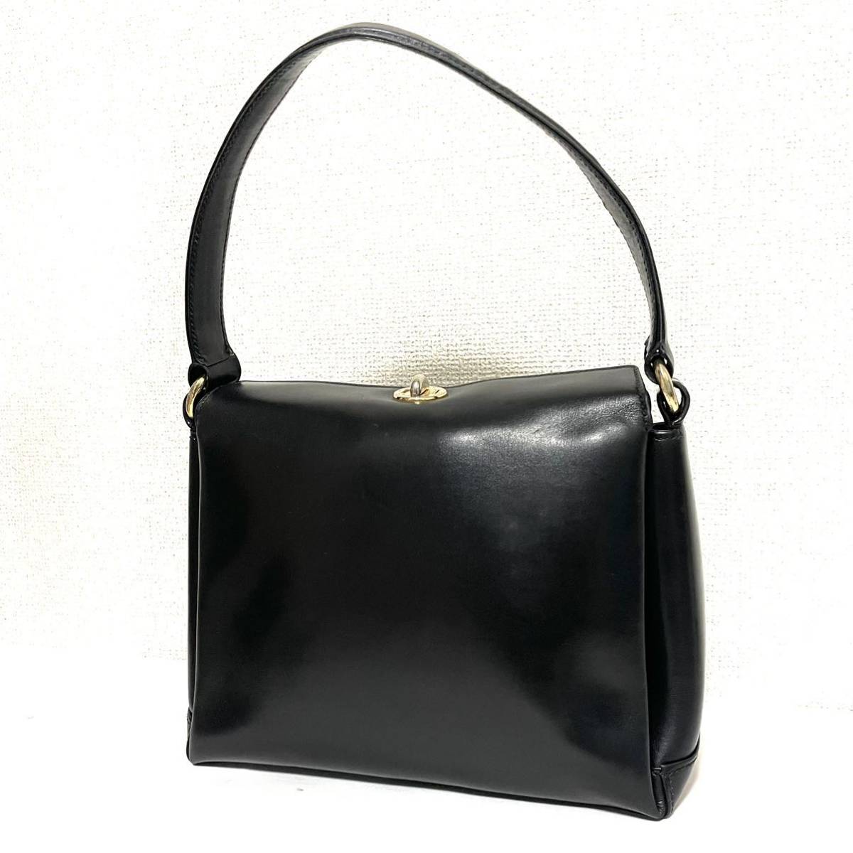 1円スタート！ GUCCI オールド グッチ レザー カーフ ハンドバッグ 