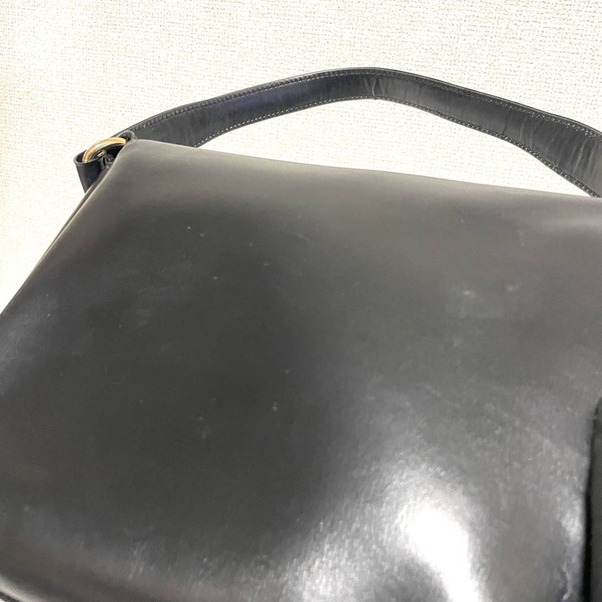 1円スタート！ GUCCI オールド グッチ レザー カーフ ハンドバッグ 