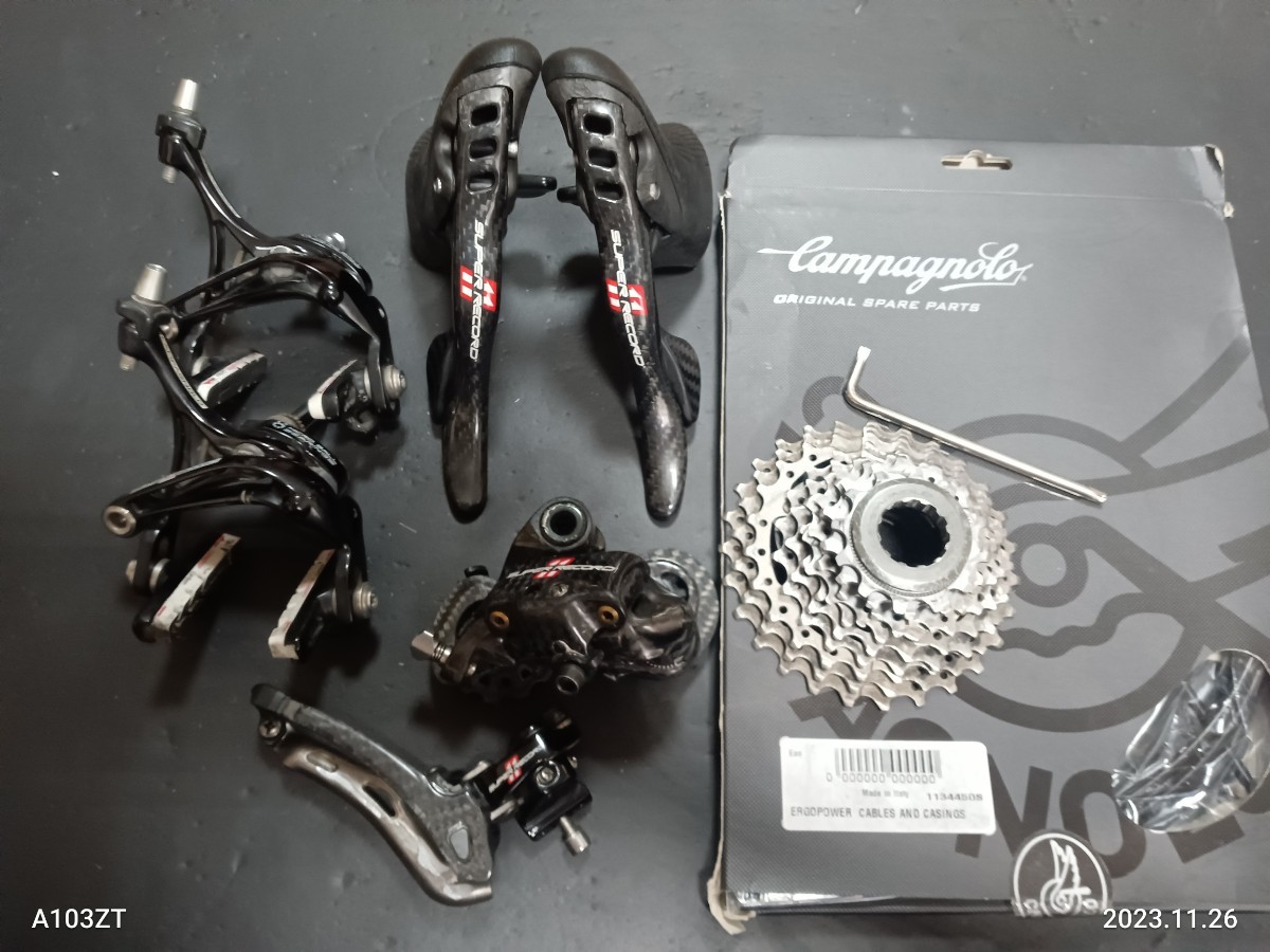 パーツ Campagnolo Super Record , Record 2x11s Campagnolo スーパーレコード 11s super Record パーツセット 【公式通販】