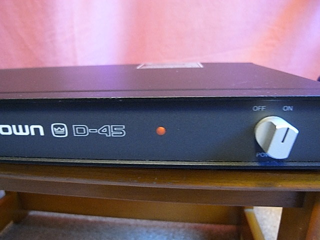 D-45 クラウン CROWN パワーアンプ Crown | crown D45 - : クラウンD45