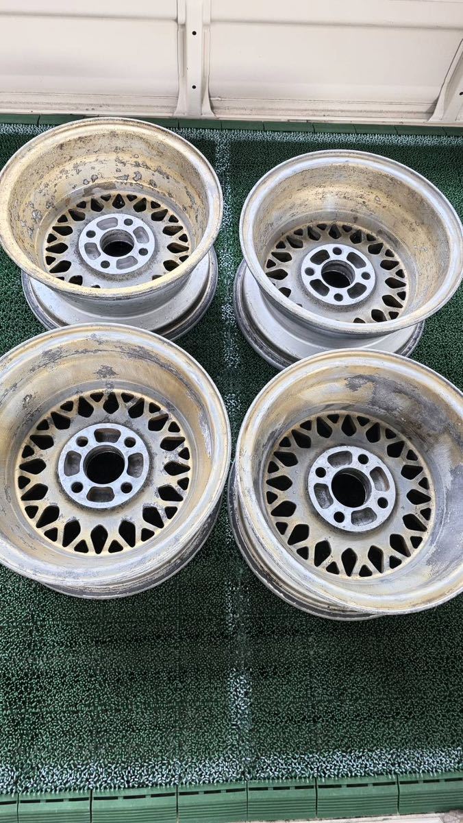 BBS 13インチ アルミホイール 4本セット 6J ＋13 PCD100 4穴 ハブ径約