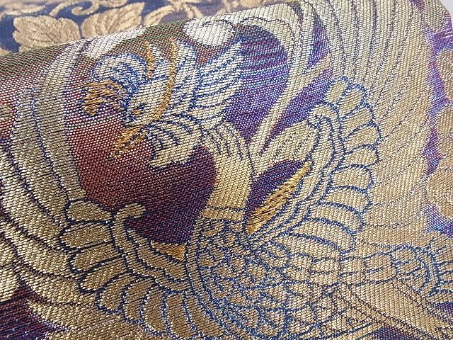 平和屋2□六通柄袋帯 鳳凰花唐草文 金糸 逸品 ic8900 袋帯 女性和服