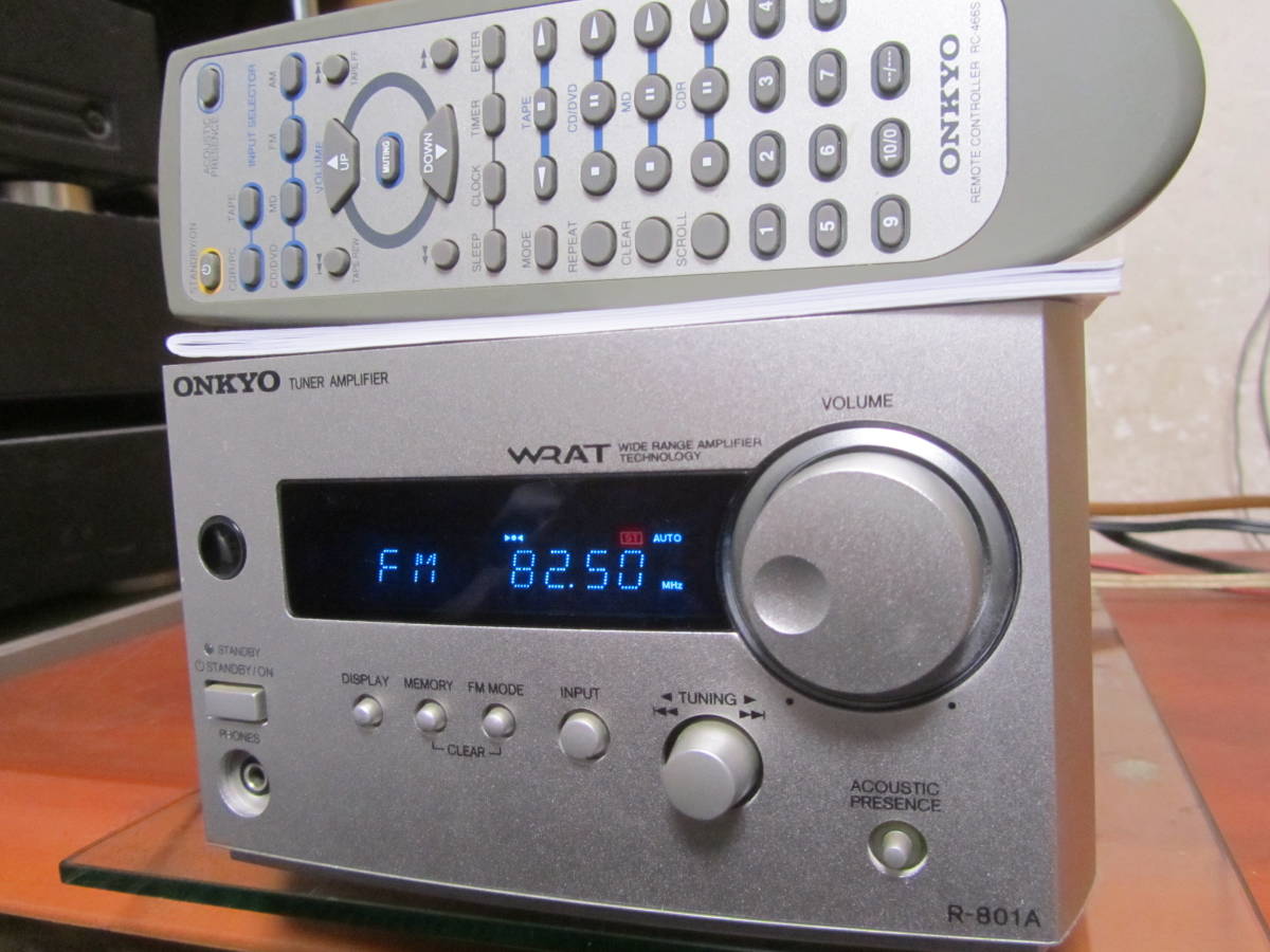 ONKYO R-801A 動作良好 取説・リモコン付 ONKYO R-801A 動作良好 最新型