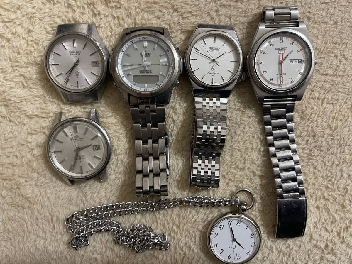ジャンク】☆SEIKO・CASIO・セイコー、カシオメンズ腕時計他☆ジャンク 