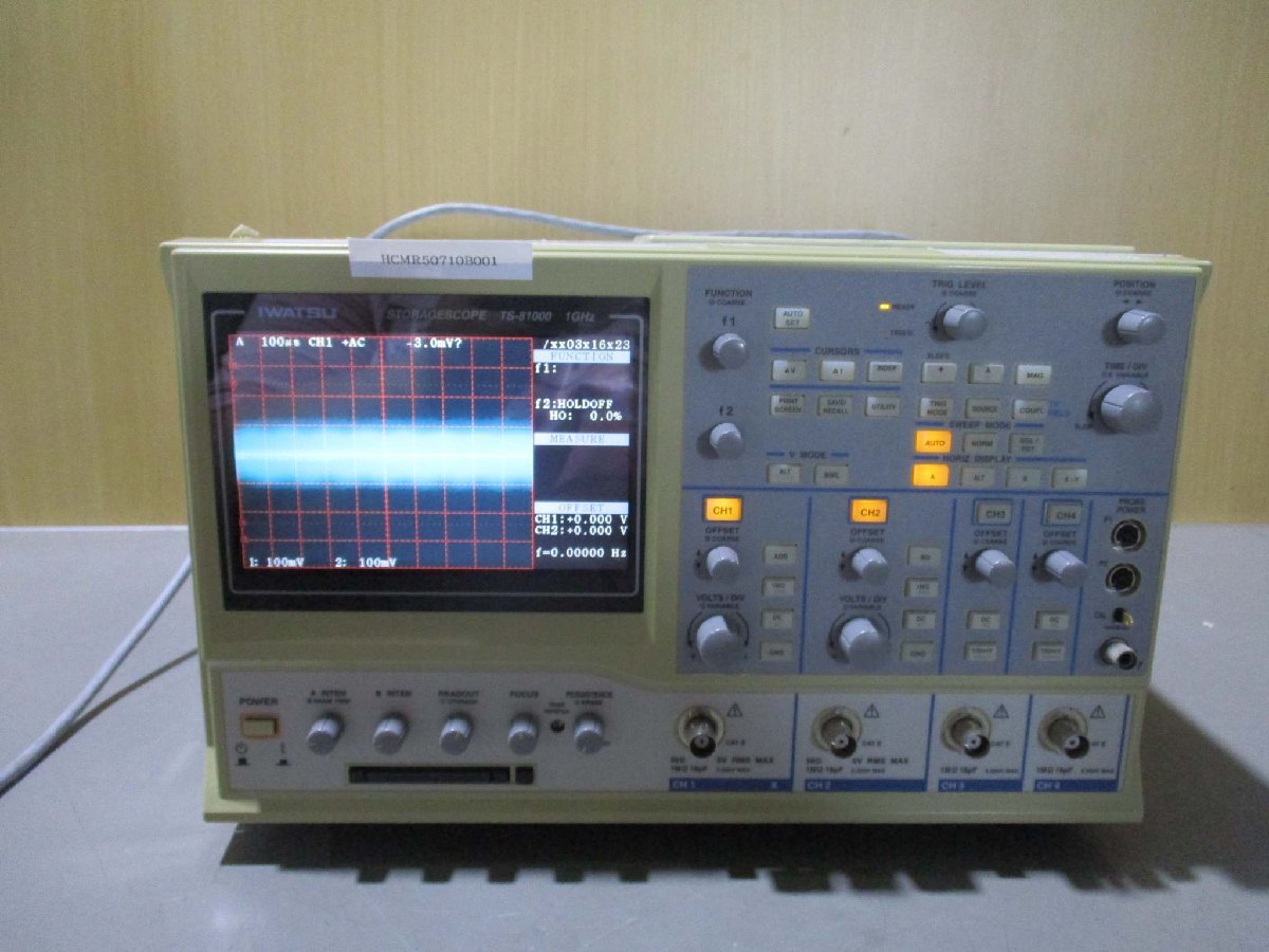 IWATSU | 岩崎通信機 STORAGESCOPE TS-81000 計測器 アナログ