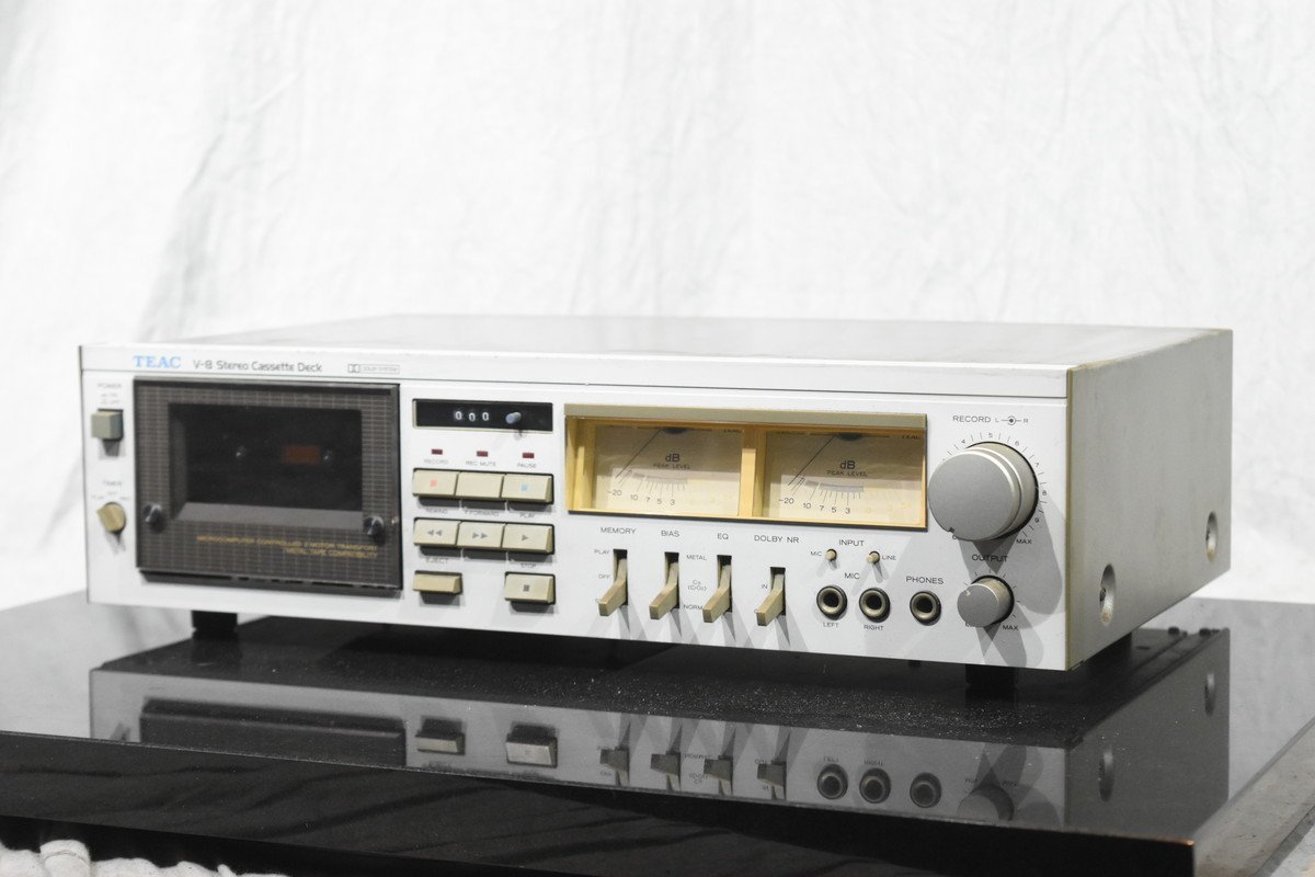 TEAC V-8 ステレオカセットデッキ 本体 動作品 TEAC ティアック V-8 ステレオ カセット デッキ Yahoo!オークション