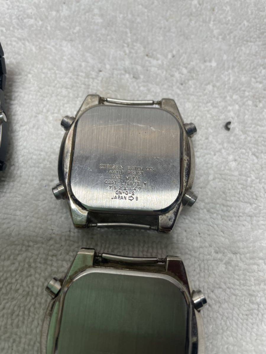 SEIKO ，CITIZEN 腕時計 3台まとめてジャンク アクセサリー、時計