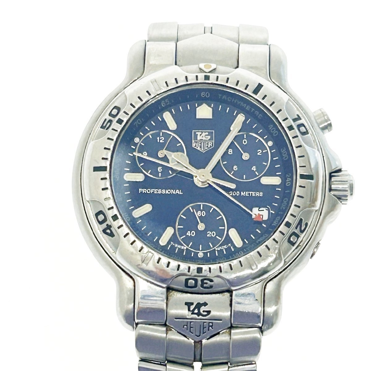 1円 稼働 良品 タグホイヤー QZ WD1210-G-20 プロフェッショナル200M