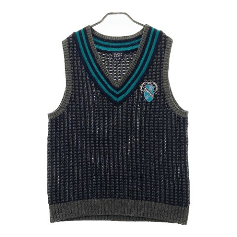 PEARLY GATES パーリーゲイツ Vネックニットベスト グレー系 6