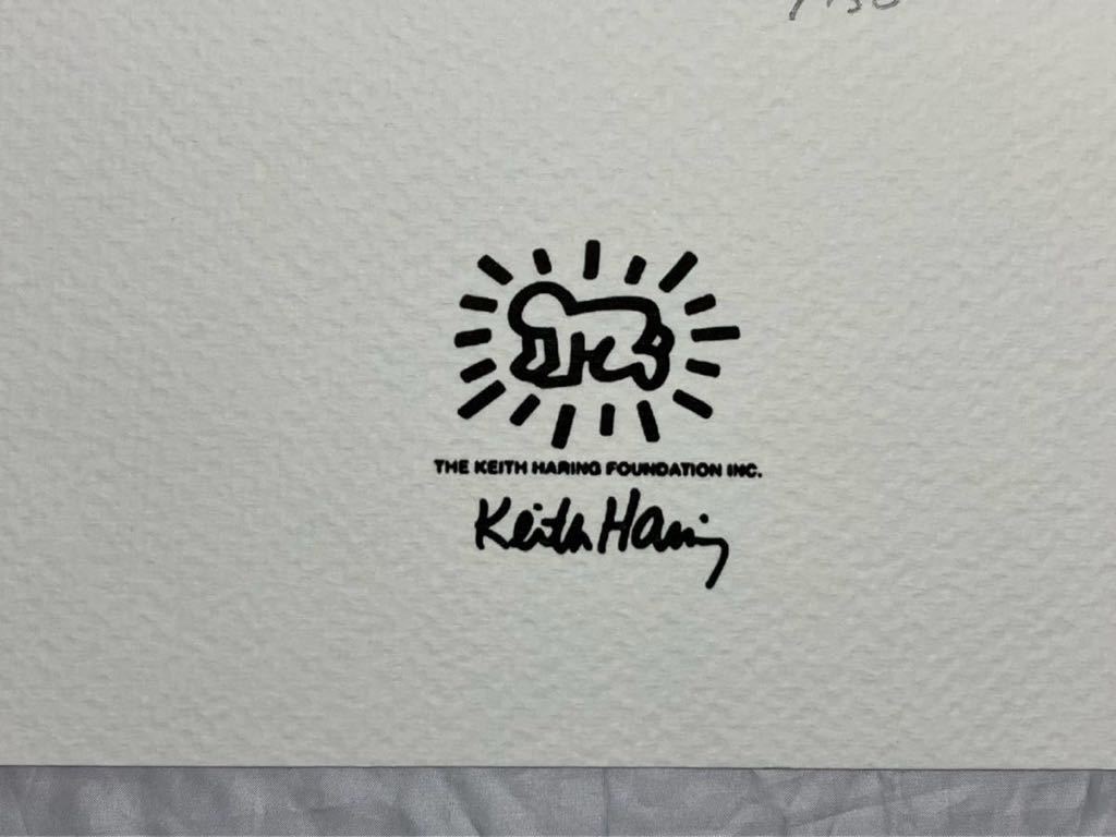 【模写】限定150枚 Keith Haring リトグラフ 版画【送料無料】 レア！限定150枚 キースヘリング リトグラフ 59/150 KEITH HARING