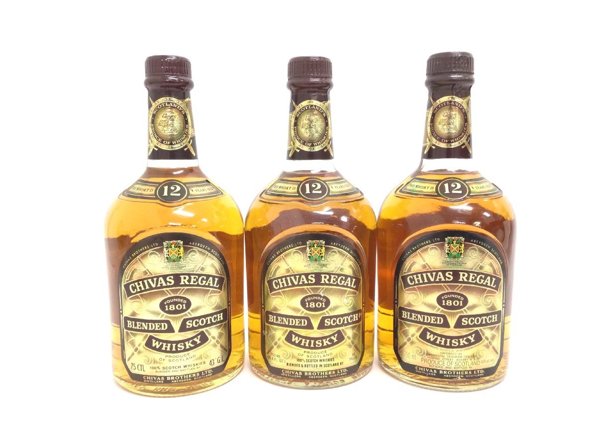 l-4 シーバスリーガル 12年 3本セット【重量番号:6】