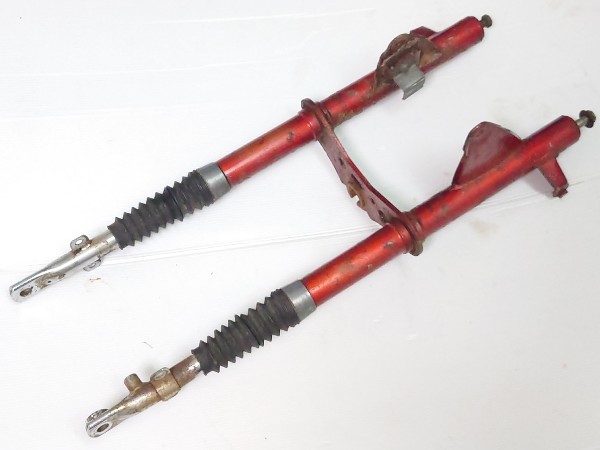 【人気SALE，定番人気】 当時物 初期型 DAX70 ST70 ST50蛇腹くるくる対応フロントフォーク ASSYアウター インナー横ライトステー シャリー モンキーZ50Jダックス(フロント)｜売買されたオークション情報、yahooの商品情報 ホンダ用
