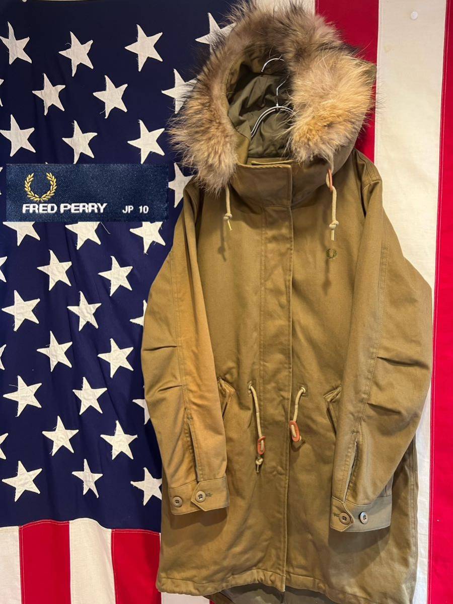 美品【フレッドペリー】 モッズコート ライナー、ラクーンファー付き FRED PERRY | モッズコート フレッドペリー PERRY（モッズコート）の
