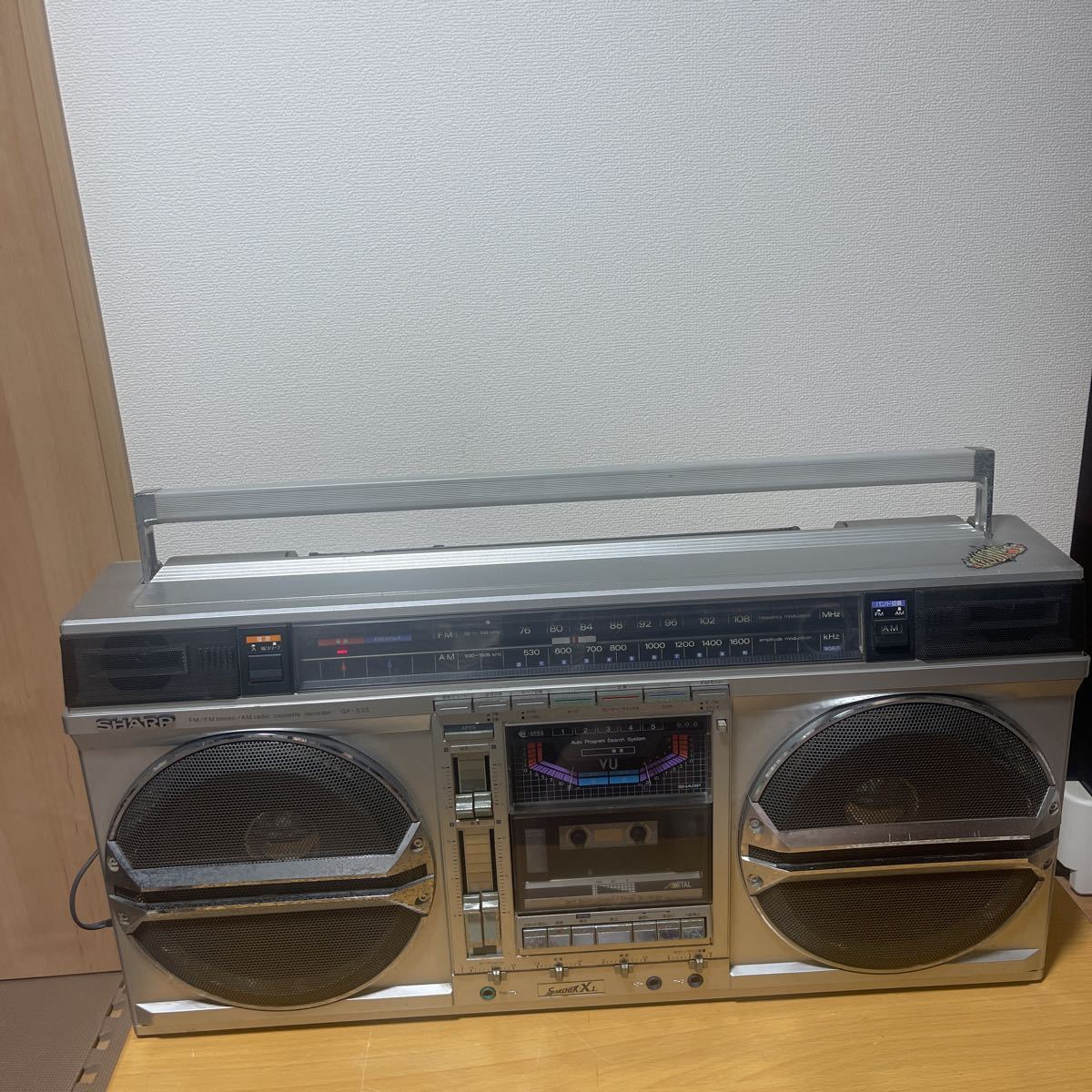 SHARPラジオ付きステレオテープレコーダー レトロ！ 美品）レトロ