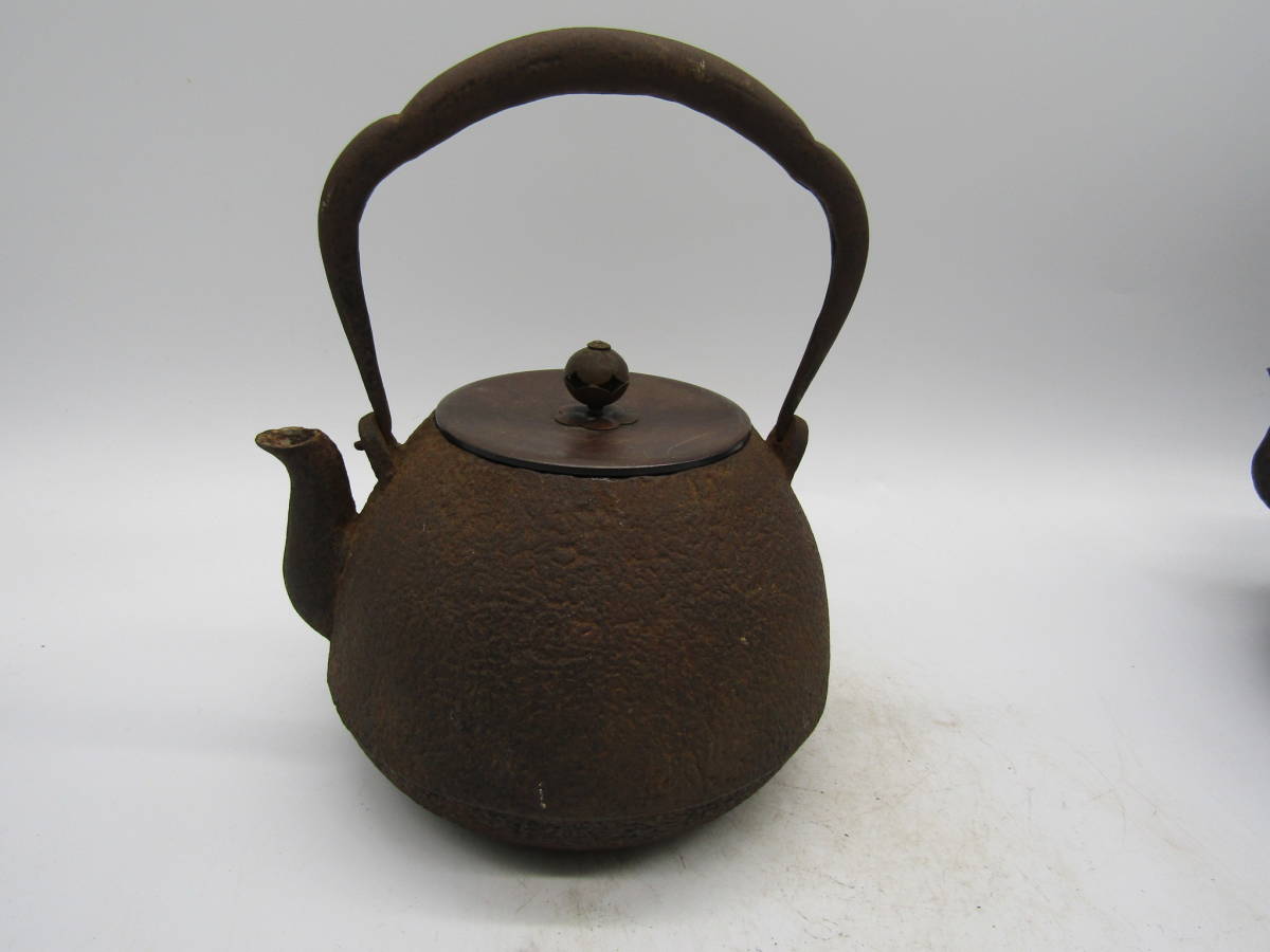 鉄瓶 古作（二品） 釜師造 煎茶道具 検索 龍文堂造 安之介