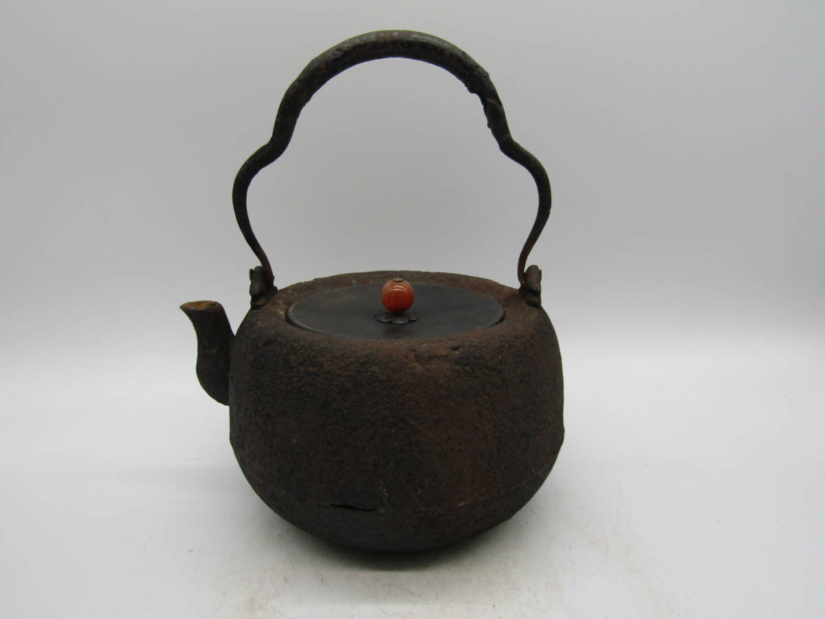 鉄瓶 古作（二品） 釜師造 煎茶道具 検索 龍文堂造 安之介