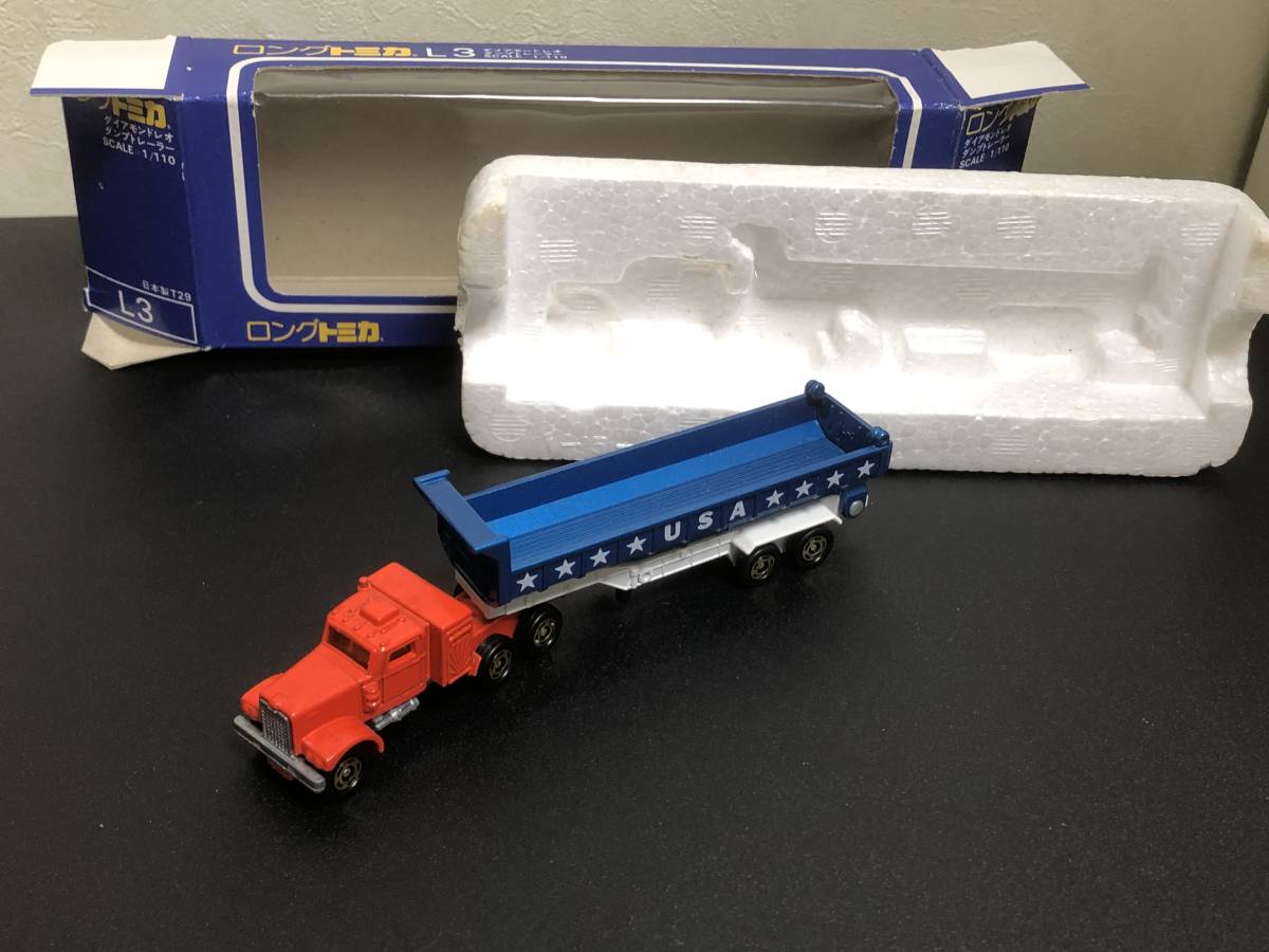 セール，品質保証 トミカ ロングトミカ L3-2-4 ダイヤモンドレオ ダンプトレーラ Pocket Cars 日本製