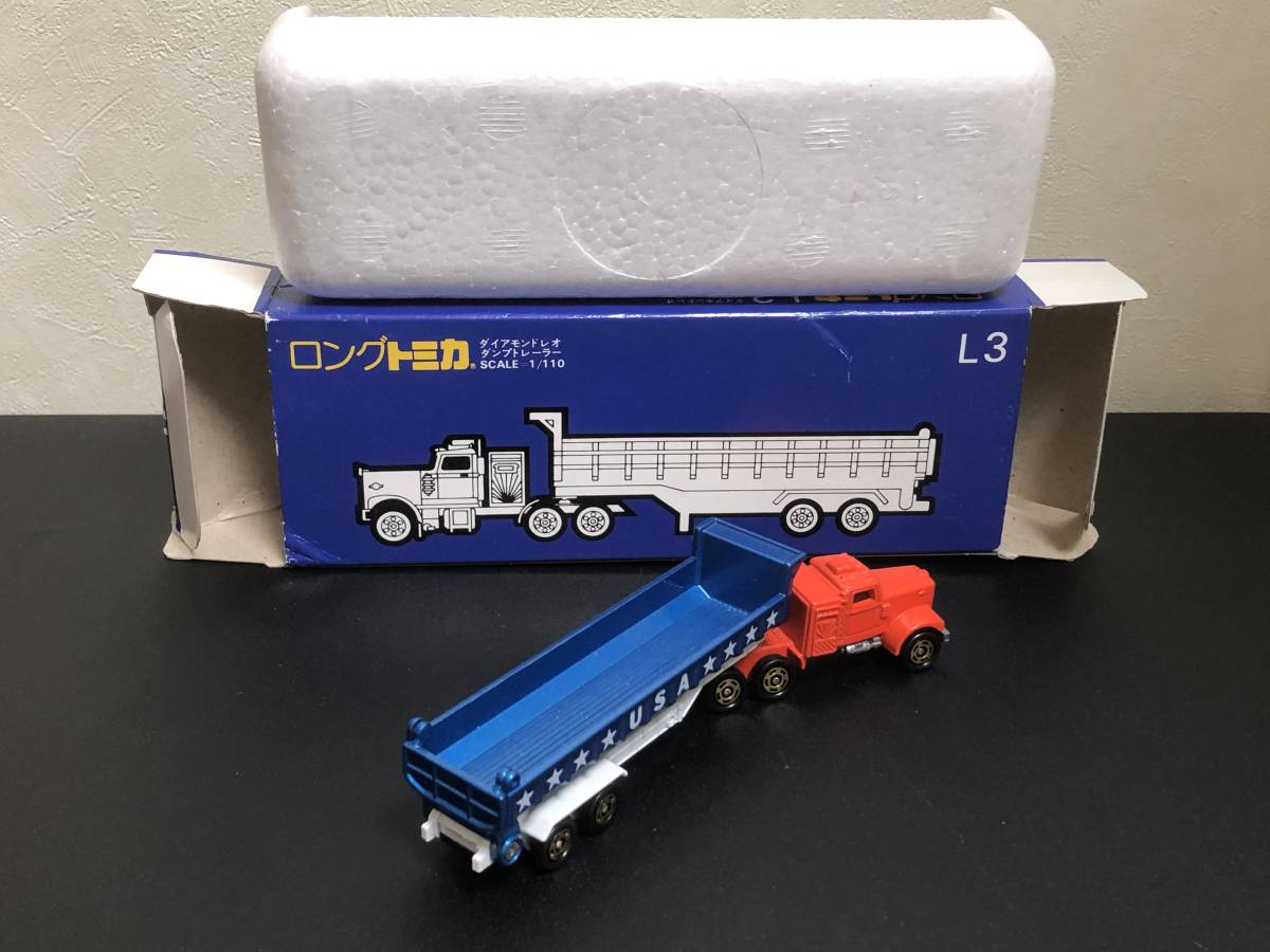 セール，品質保証 トミカ ロングトミカ L3-2-4 ダイヤモンドレオ ダンプトレーラ Pocket Cars 日本製