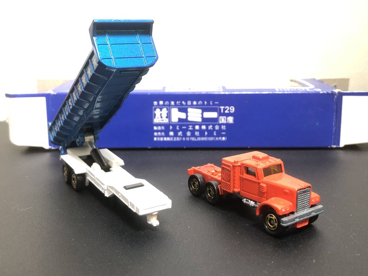 セール，品質保証 トミカ ロングトミカ L3-2-4 ダイヤモンドレオ ダンプトレーラ Pocket Cars 日本製