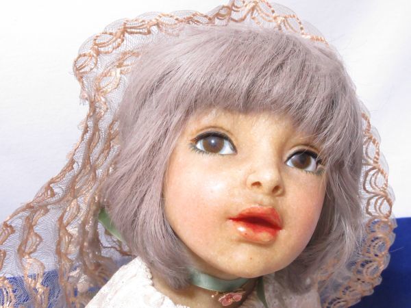 創作人形 座少女 女の子 管理ID-A10 - 昭和レトロ 国内 Model:YUE 《美少女