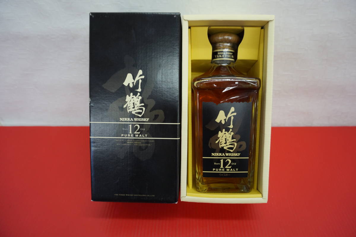 ▲未開栓 古酒 ニッカ 竹鶴12年 ピュアモルト 角型ボトル 660ml 40％ 東京都内限定お届け ニッカ NIKKA 竹鶴 12年 ピュアモルト 角瓶 660ml