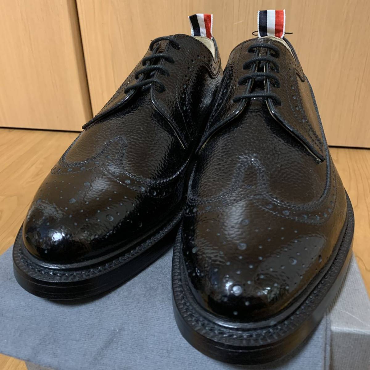 レア Thom Browne トムブラウン ウィングチップブローグ靴 ドレス 