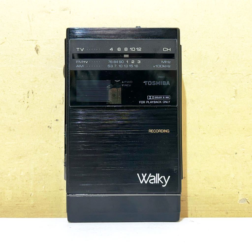 L5B TOSHIBA Walky KT-RS50F ステレオラジオカセットレコーダー 通電