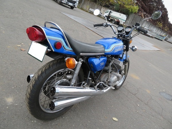  超 1972年式 カワサキ750SS マッハ―Ⅳ H2 青虹 ノーマル車(751cc以上)｜売買されたオークション情報、yahooの商品情報をアーカイブ公開 - オークファン 751cc以上