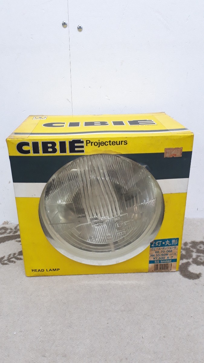 CIBIE 2灯 丸型 Zビーム ポジション付 ヘッドライト CIBIE 凸レンズ 0