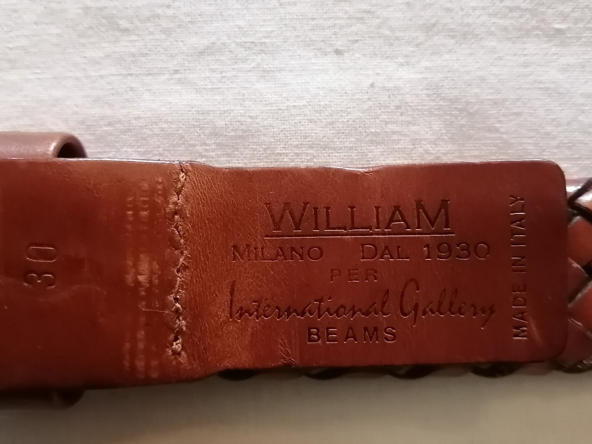 新品インターナショナルビームス別注ウィリアム(WILLIAM)のブラウン