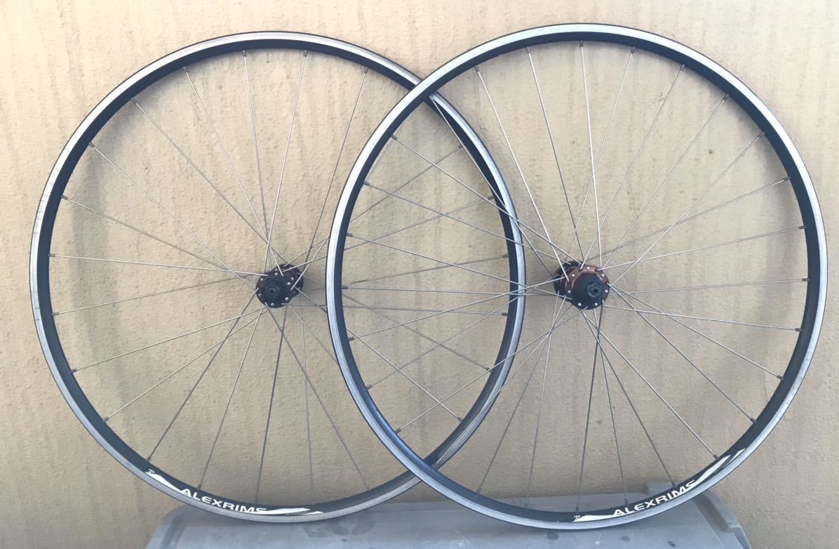 ★ALEXRIMS 前後ホイール 10sフリー GIOS 純正品ホイール 700c用 ALEXRIMS SHIMANO GIOS ALEXRIMS 700C