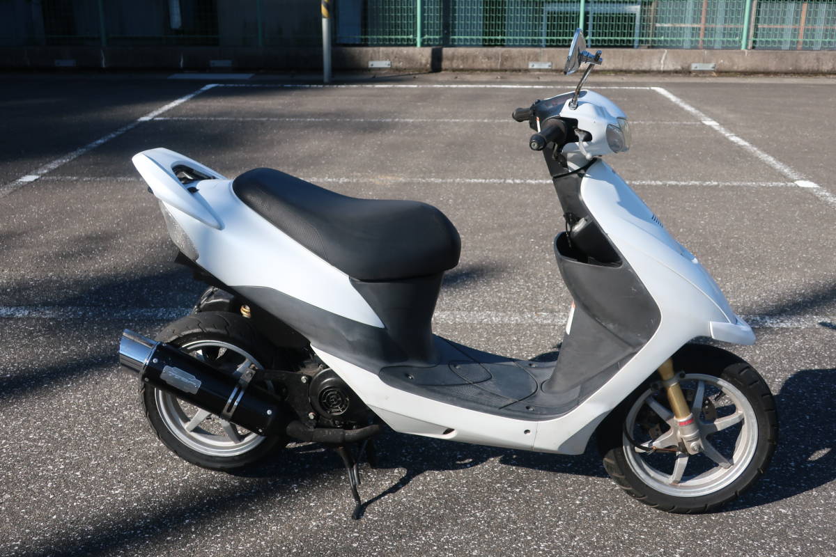 ☆高知 CA1PB スズキ ZZ 白 軽整備 バッテリー新品 ZEROマフラー ZR/ZX
