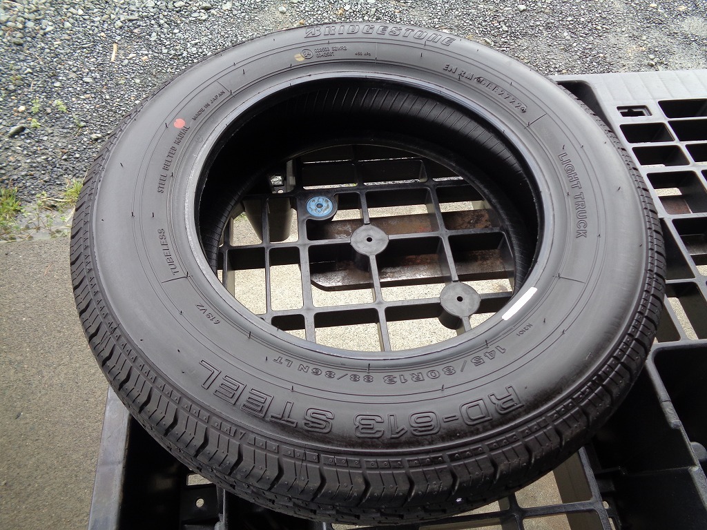 ブリヂストン　タイヤ　RD-613 STEEL　145/80R13 88/86N LT　新車外し　1本　2022年　店頭引取OK　静岡県浜松市