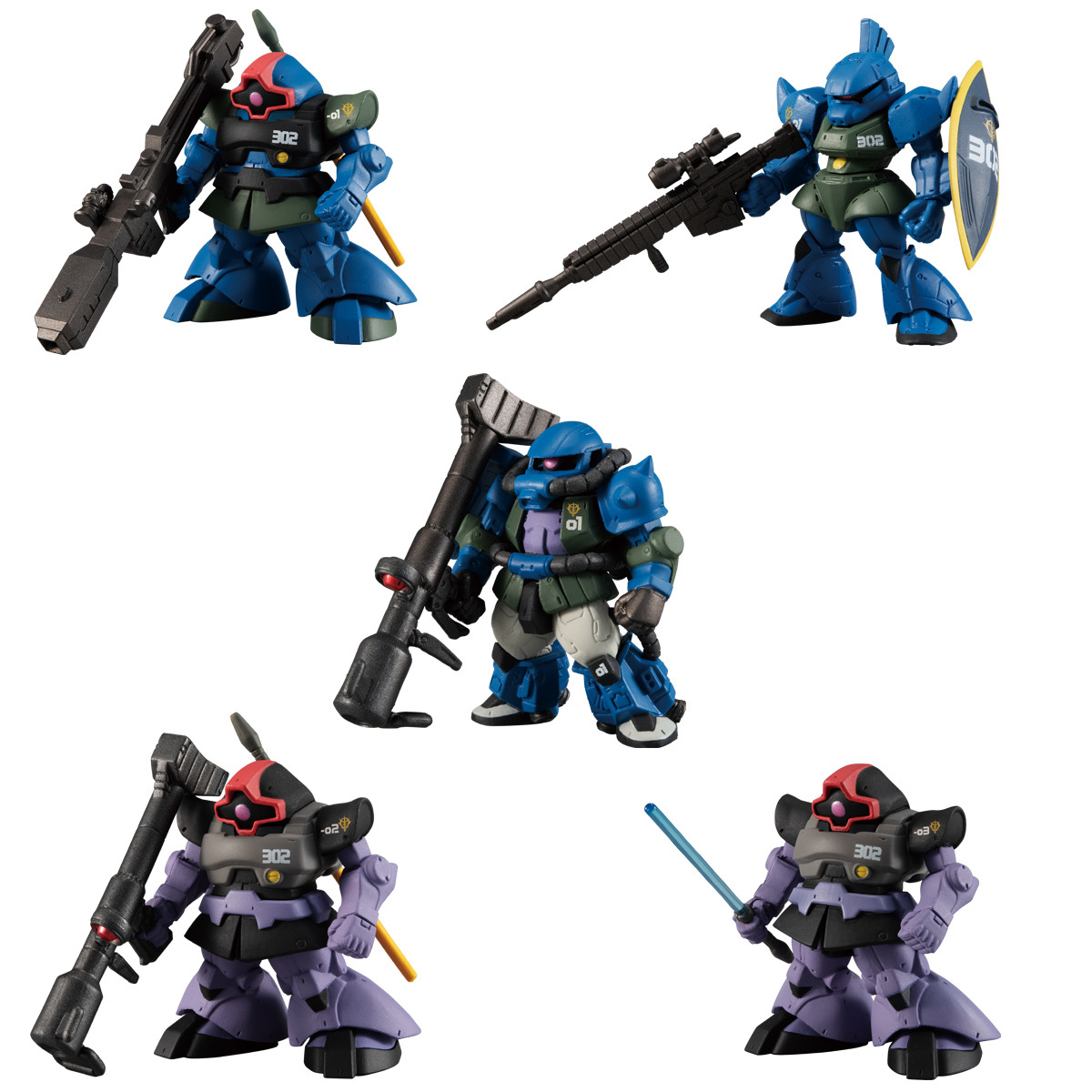 ソロモンの悪夢 GUNDAM FW 302哨戒中隊セット CONVERGE CORE ガンダム