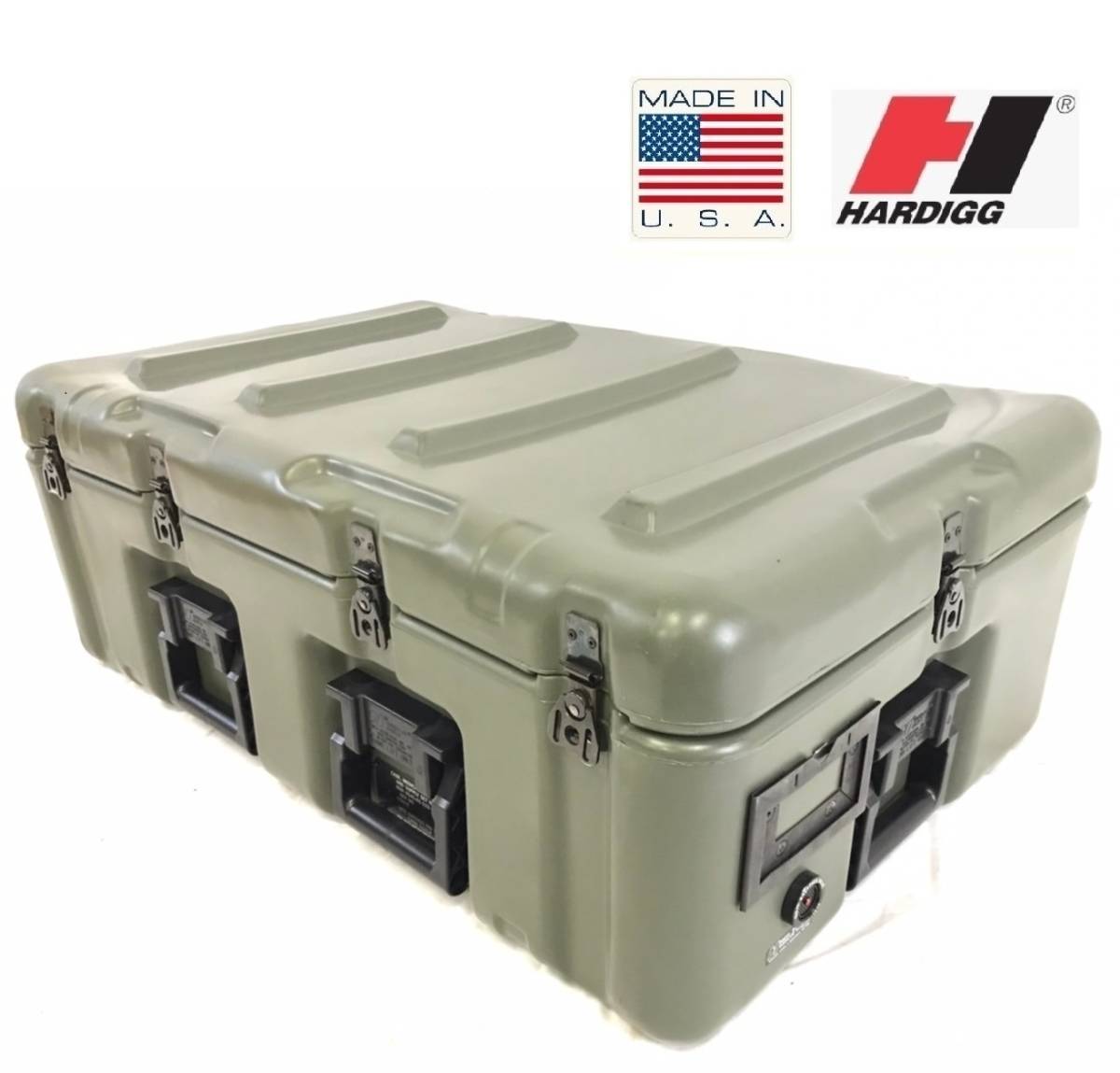 米軍放出品】☆ペリカン/ハーディッグ キャスター付ハードケース