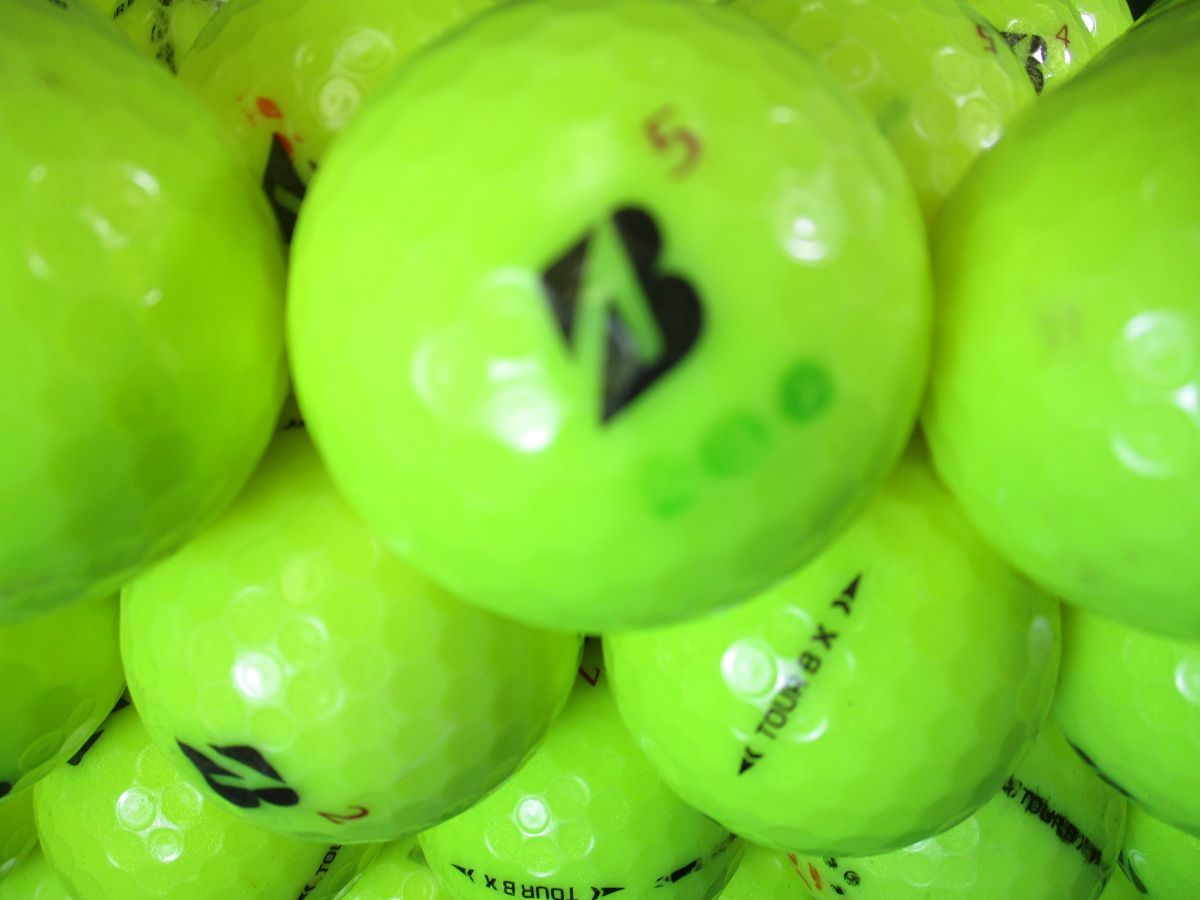 9363【特A２級】ブリヂストン BRIDGESTONE/Bマーク TOUR BX [2022年] [イエロー] 50個