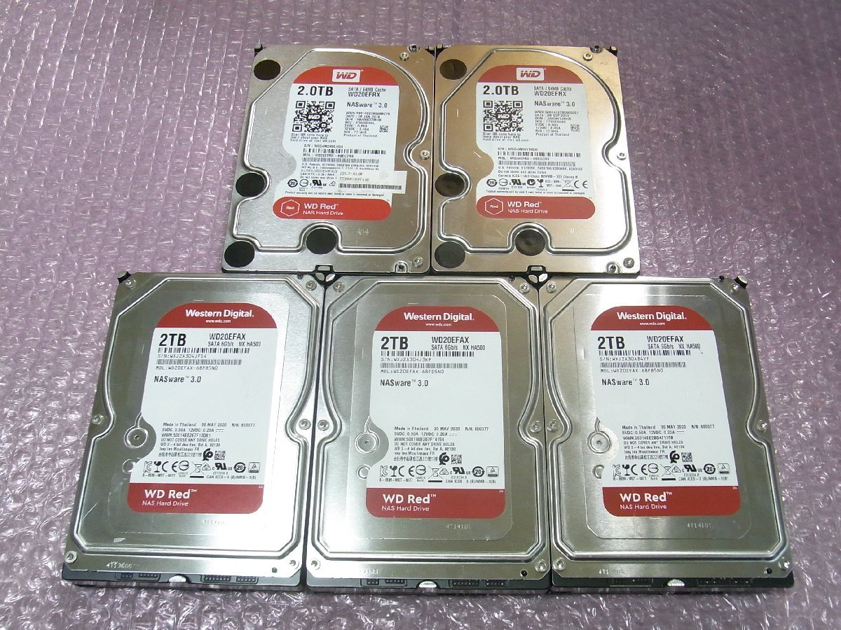 B37648 O-11204 3.5インチ HDD 2TB 5個セット 判定正常