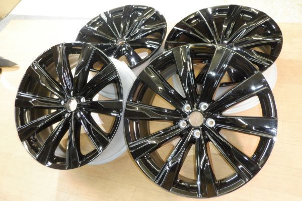 KMK3Zg01★4本セット★新車外し★AZSH36W★クラウンスポーツ★純正アルミホイール★8.5J-21インチ★ET+35★PCD114.3★5H★ピアノブラック