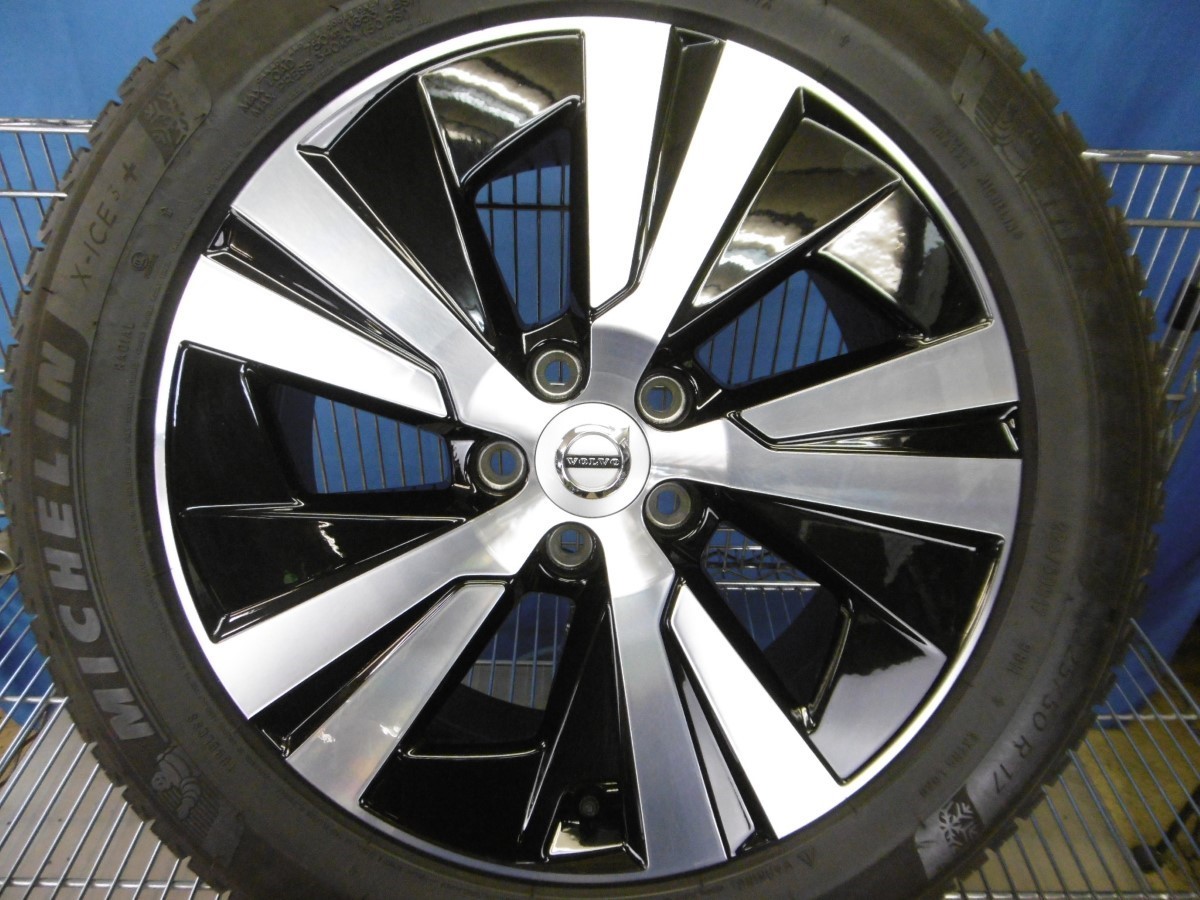 8分山！ボルボS60/V60純正＋ミシュランX-ICE3＋○17インチ7J＋40.5 5穴 
