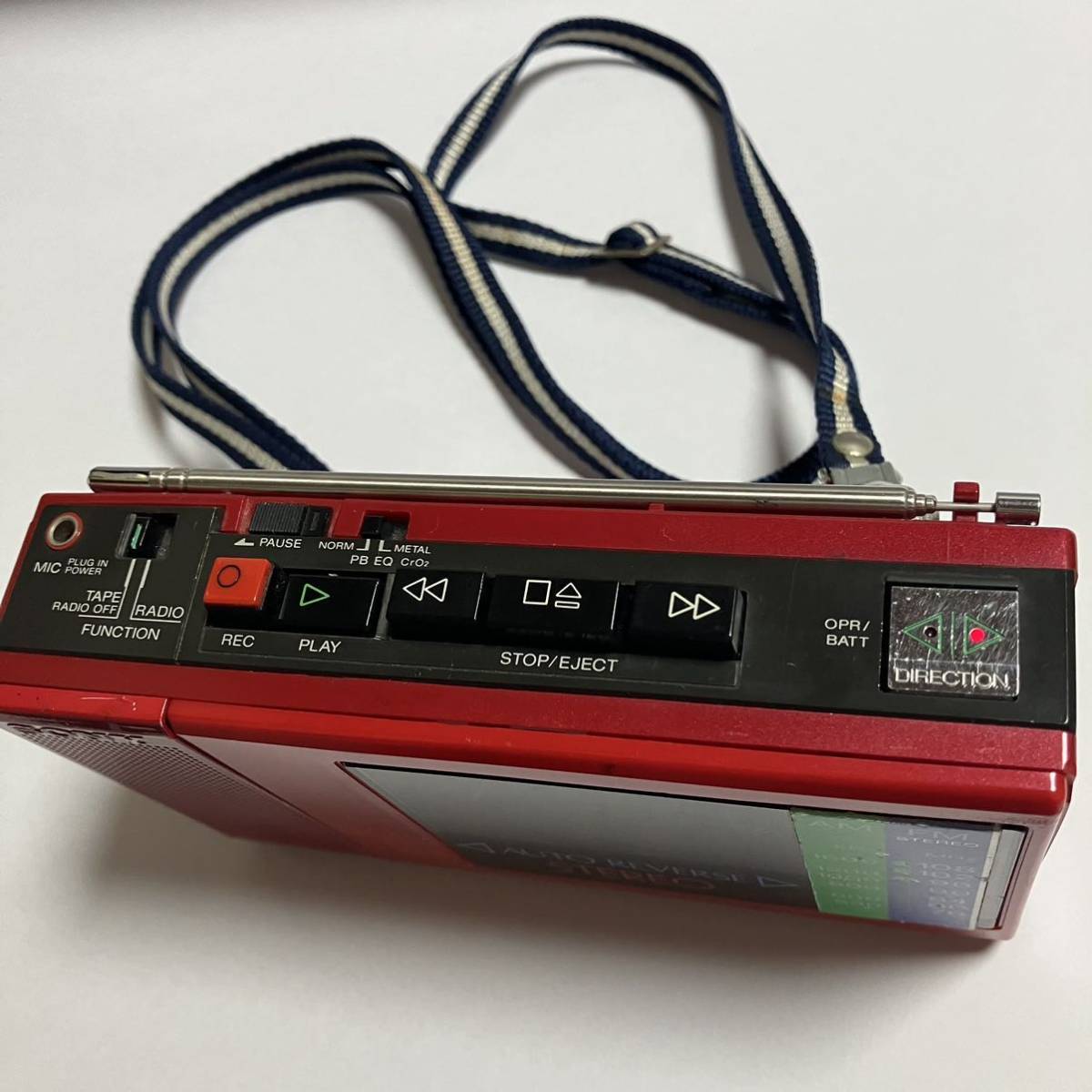 SONY WA-77 ソニー ジャンク FM/AM ステレオカセットレコーダー 通電