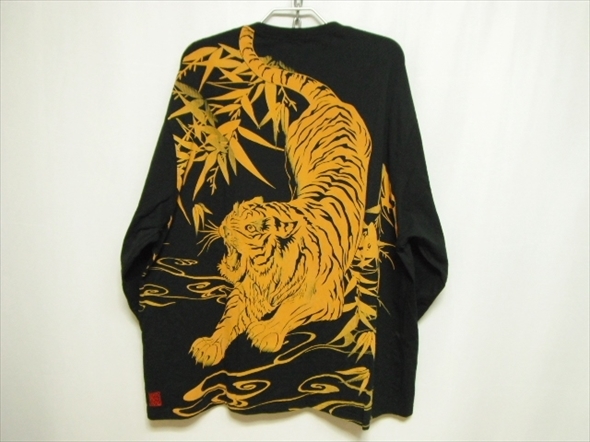爆買い，セール J376 美 品 絡繰魂 長袖Tシャツ 5Lサイズ 和柄アメカジ 笹虎 流水 渦 ロンT ビッグサイズ 大きいサイズ xxxxl 4xl(XLサイズ以上)｜売買されたオークション情報、yahooの商品情報をアーカイブ公開 - XLサイズ以上