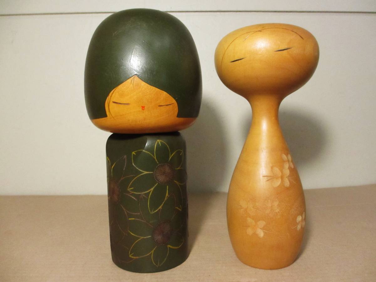 ◇ 創作こけし 川瀬祐志 作 計2点 日本人形 郷土玩具 こけし メルカリ