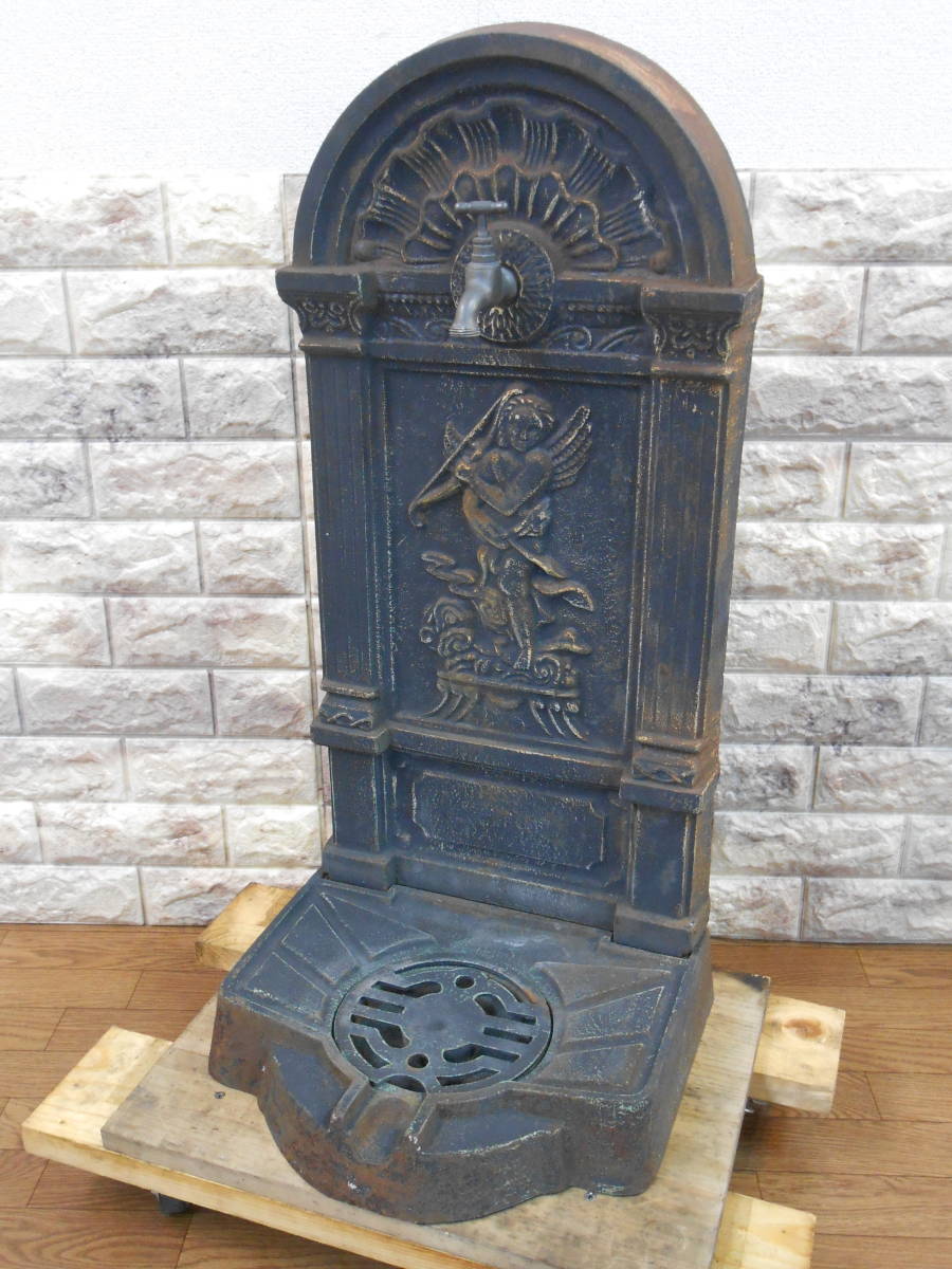 ～ガーデニング DIYに～【スチール製】アンティーク立水栓/水道栓　管理番号inb