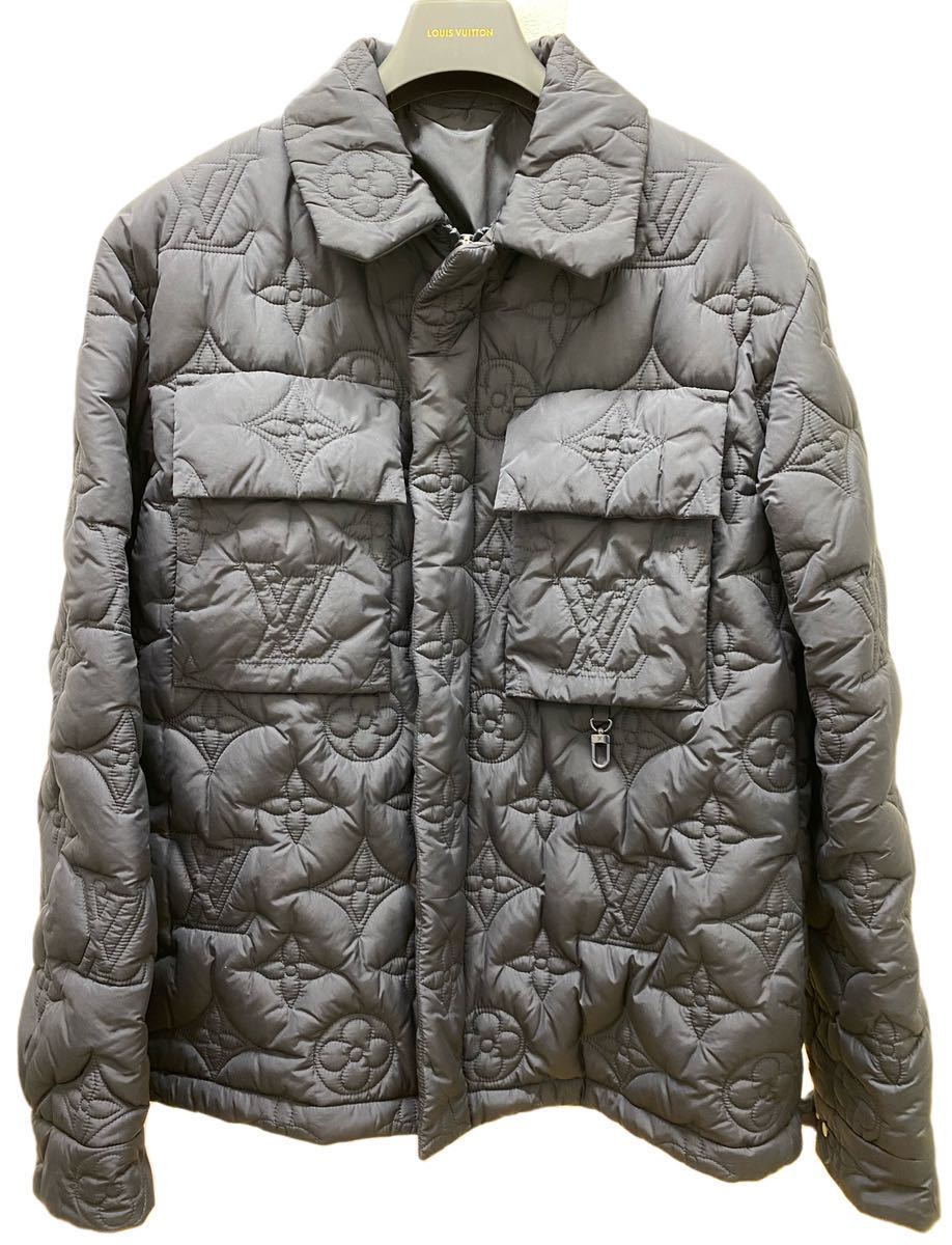 1円〜【本物保証 LOUIS VUITTON ブルゾン 美品】LV ルイヴィトン ステープルズエディション ジャケット XL サイズ50 HIB50WRSC 中古 大